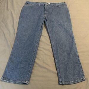 Long Haul Jeans Mens 45x29 Blue Straight Leg Denim Big & Tall Made USA 75960B